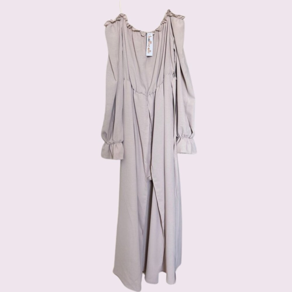 ✨ HYFVE Off-Shoulder Jumpsuit Maxi Dress ✨